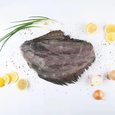 Палтус замороженный без головы, без хвоста, потрошеный 3кг + весовая