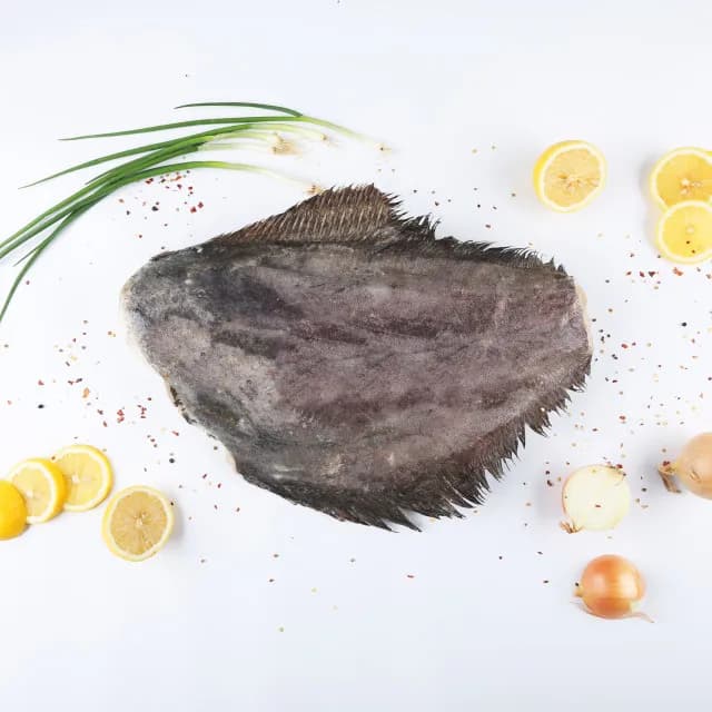 Палтус замороженный без головы, без хвоста, потрошеный 3кг + весовая