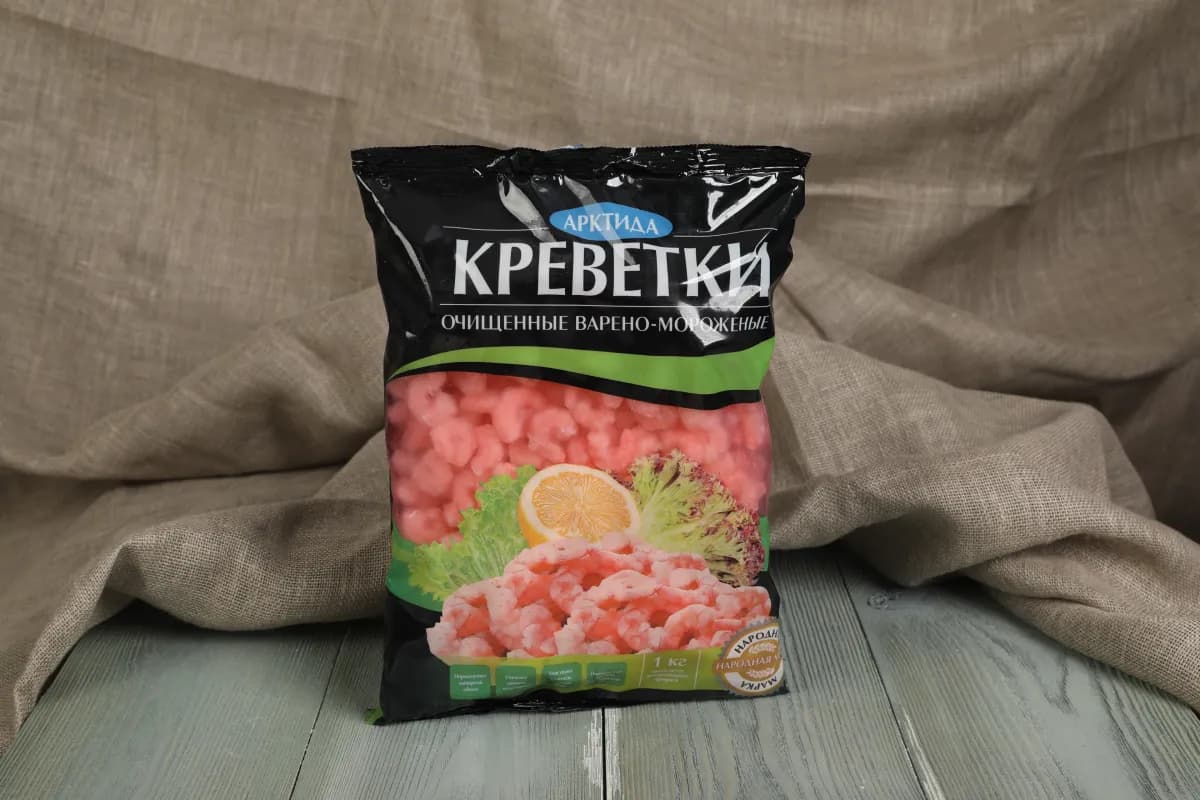 КРЕВЕТКИ ВАРЁНО-МОРОЖЕННЫЕ ОЧИЩ. 200/300