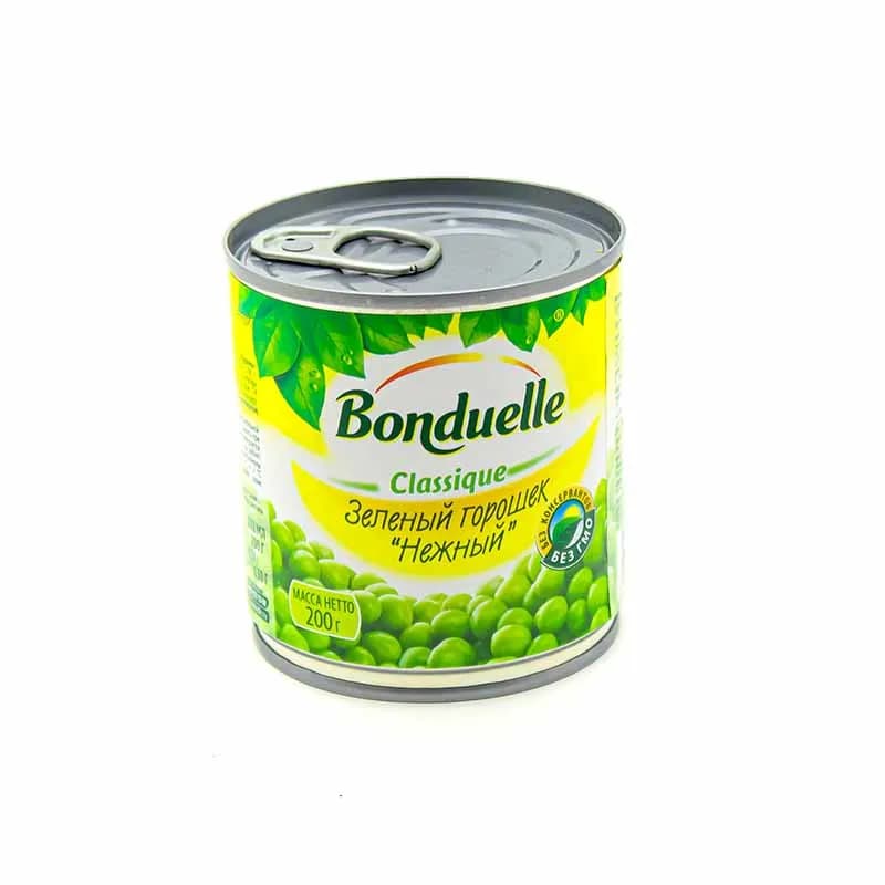 Горошек зеленый консервированный "БОНДЮЭЛЬ" ж/б