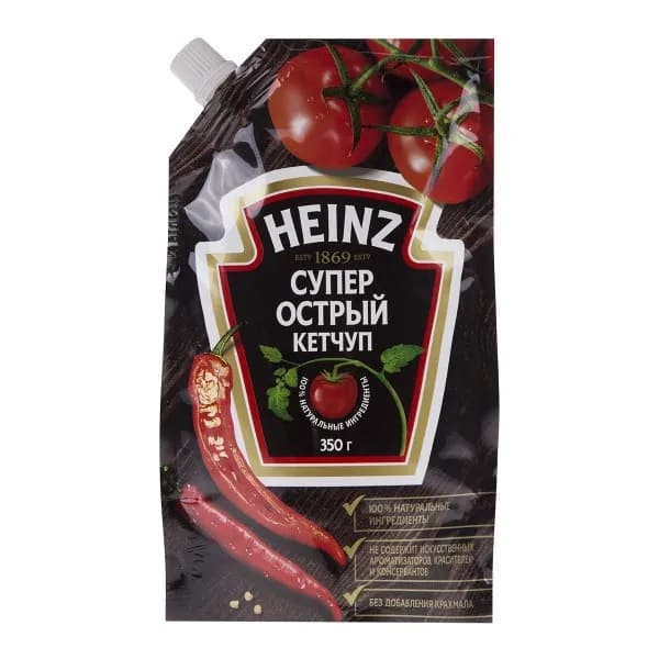Кетчуп "Хайнц" супер острый дой пак